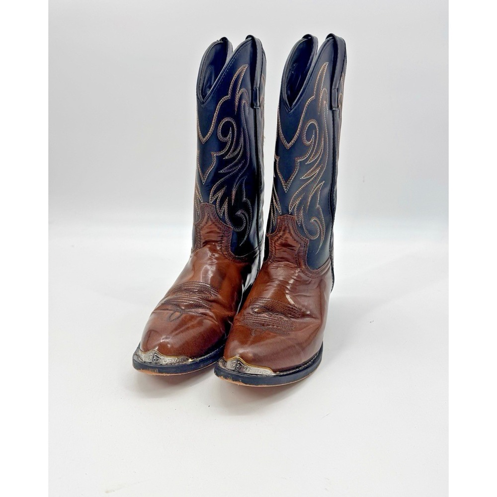 Laredo Mens Cowboy Western Nashville Boots 10 D Leather Festival Country Ranch